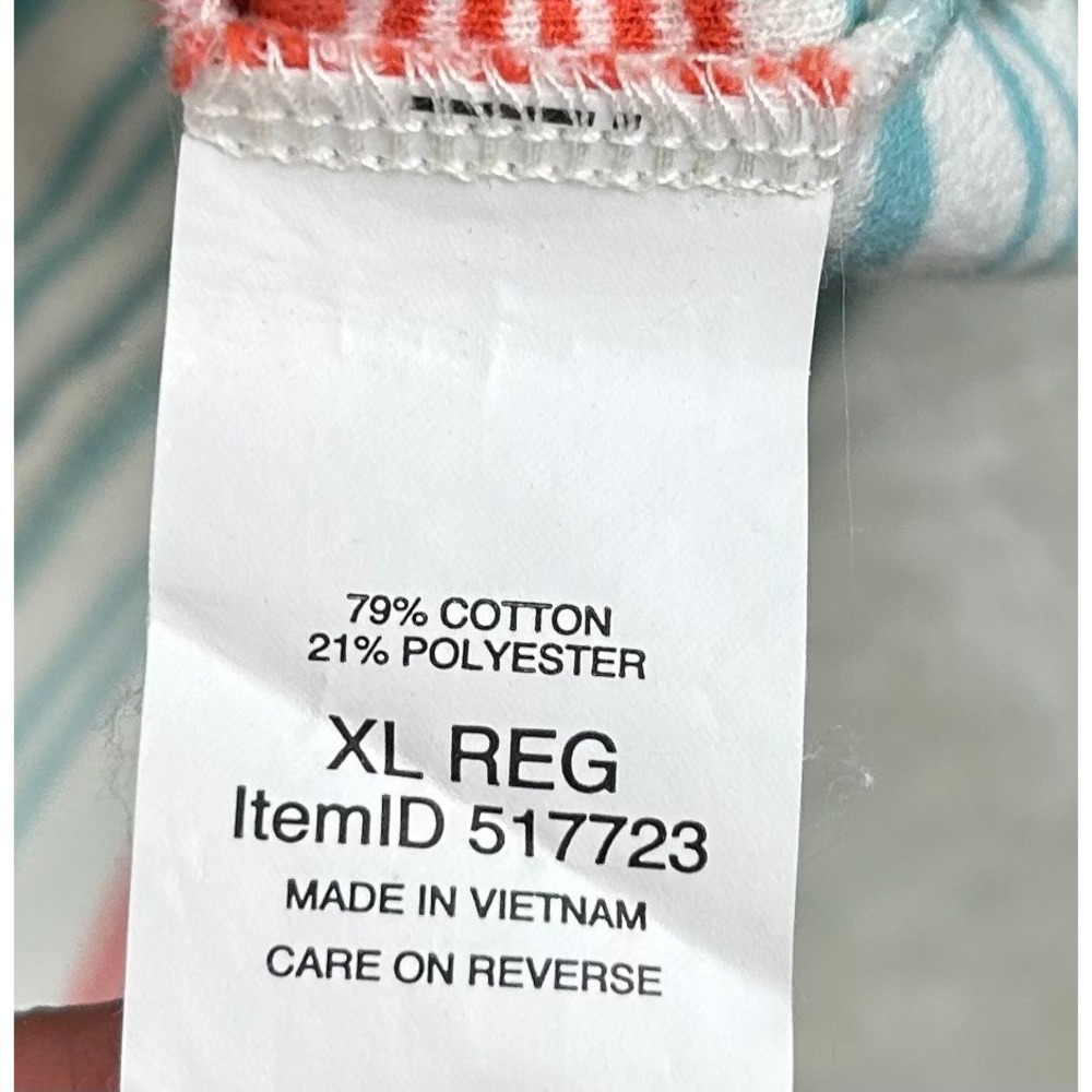 L.L.Bean Hooded Sweatshirt Mens XL Multicolor Striped Soft Traditional Fit - Picture 7 of 10